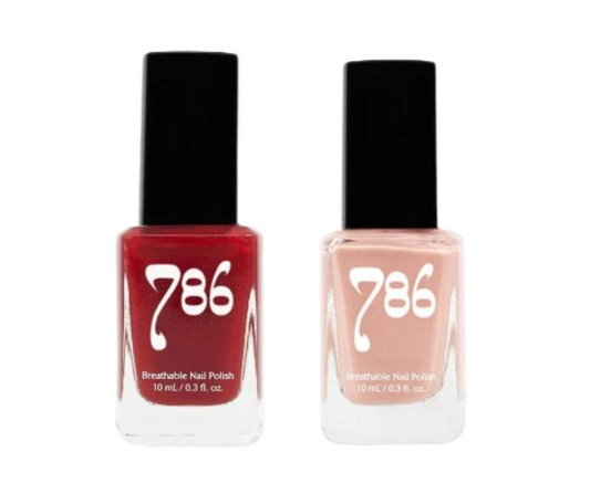 Agra and Dakar - Breathable Nail Polish (2 Piece Set) - 786cosmetics.pk