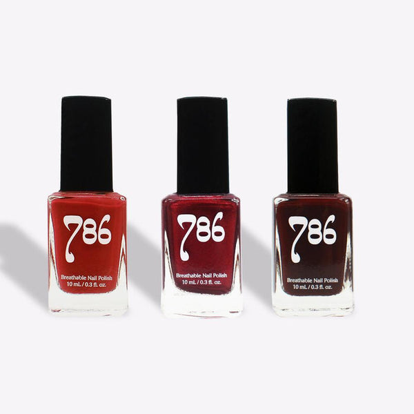 Red Nail Polish Set (3 Piece) - 786 PK